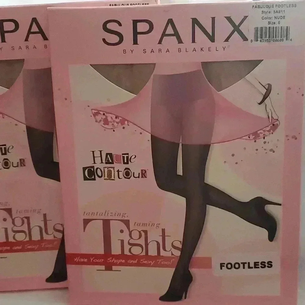 Spanx footless tights size 6 (b16)